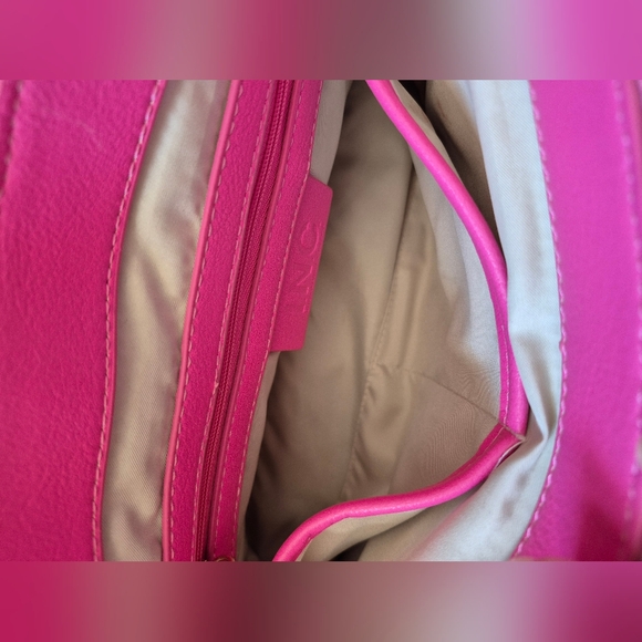 INC International Ajae Soft Crochet Straw Medium Studded Shoulder Bag - Picture 14 of 16